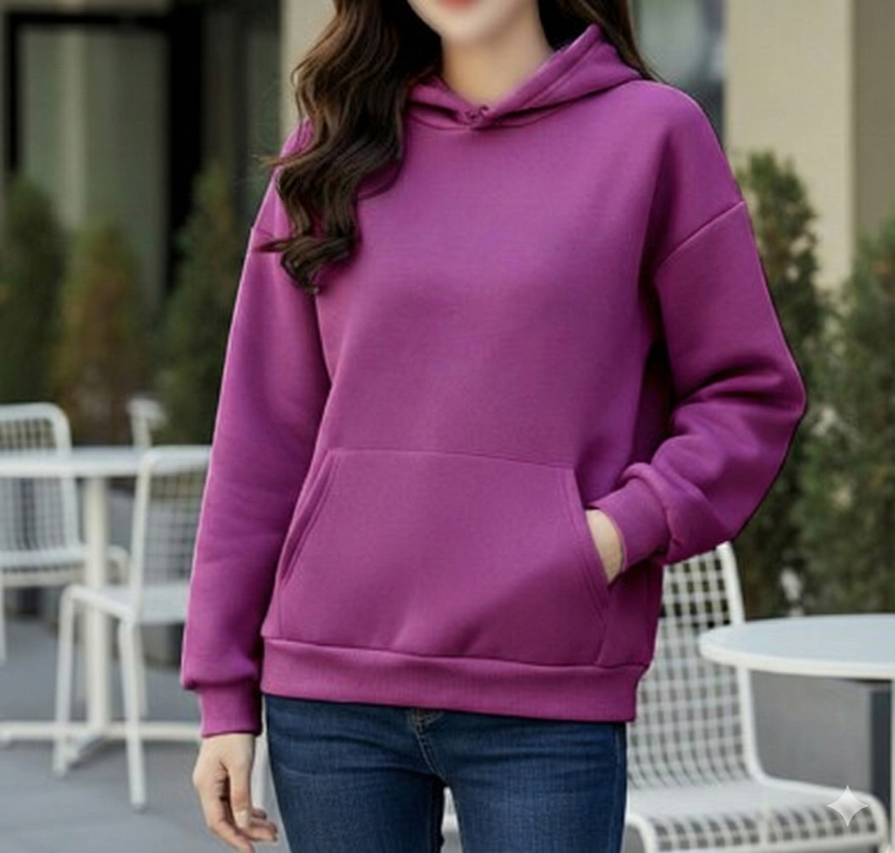 SnowSoft Ladies Hoodie (Magenta)