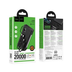 Hoco J155 Shine 20000mAh 22.5W & PD 20W Fast Charging Power Bank